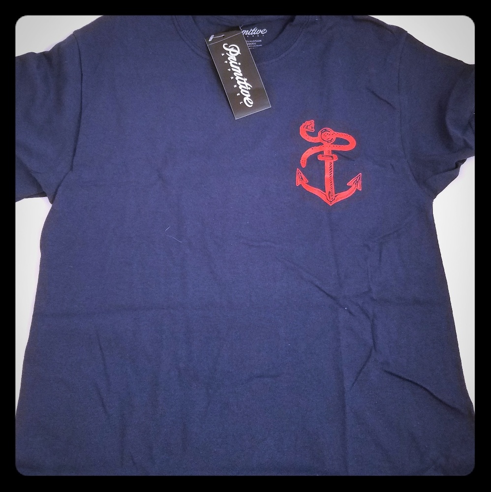 New Primitive navy red mens medium shirt